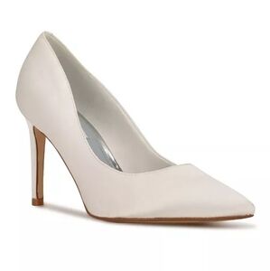 NWB Nine West‎ Women's Ezra Pointy Toe Pumps White Size 12